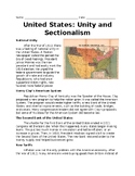 United States: Unity and Sectionalism