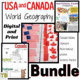 United States and Canadian World Geography BUNDLE