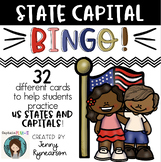 United States and Capitals BINGO! 32 Different Cards!