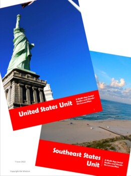 Preview of United States and Southeast States Bundle Active Hands-On Lesson Plans