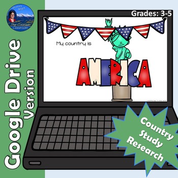 Preview of United States of America Country Study| Google Drive Version | Distance Learning