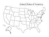 United States of America Map -Montessori
