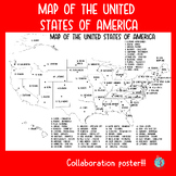 United States of America Map : collaboration poster!