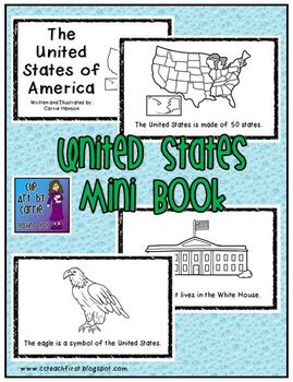 Preview of United States of America Mini Book