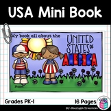 United States of America USA Mini Book for Early Readers -