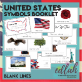 United States of America Symbols Booklet-Blank Lines