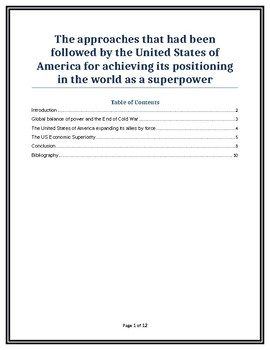 Preview of United States of America superpower