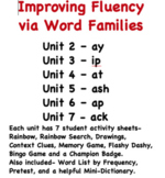 FREE- Word Family Practice for  -ill, -ip, -at, -ash, -ap,