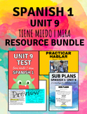 Units 9 Resource Bundle|Spanish 1|Test|Sub Plans|Activitie