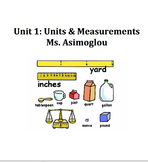 Units, Metric Measurements and Conversions, Sci. Notation,