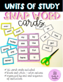 Snap Word Cards