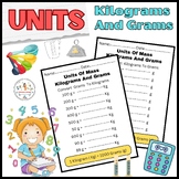 Units Of mass  Kilograms And Grams Worksheet Activity