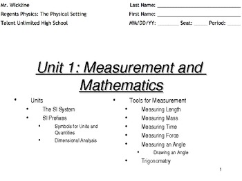 Preview of Units and Tools for Measurement