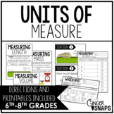 Units of Measure (An Introduction to Metric Units)