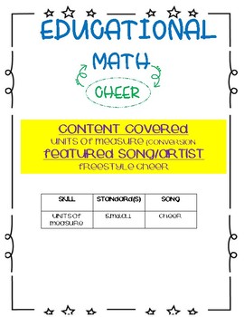 Preview of Units of Measurement (Conversion) Cheer