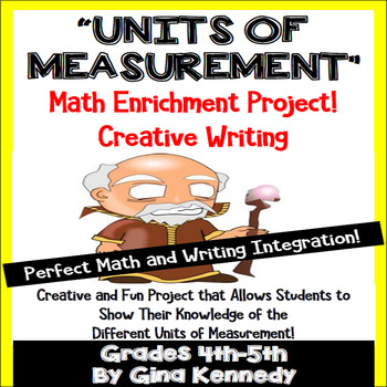 Preview of Measurement Project, Units of Measurement Math "Theme" Book