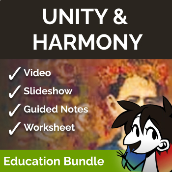 Preview of Unity & Harmony - Principle of Design Bundle | Worksheet, Slideshow, Videos +