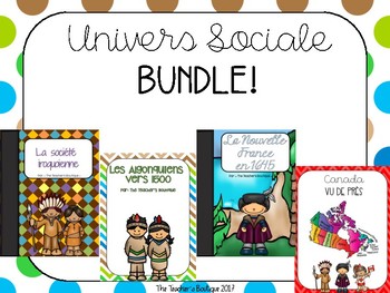Preview of Univers Social BUNDLE