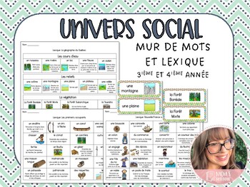 Preview of Univers Social-Mur de mots et Lexique