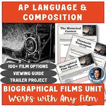Preview of AP Language Universal Biographical Film Unit - Movie List, Viewing Guide, Cinema