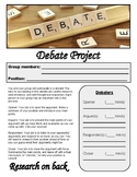 Create-Your-Own Debate Project Template. Works for every subject!