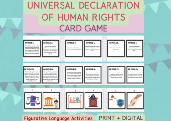 Preview of Universal Declaration of Human Rights Card Game, Activity Center, Figurative
