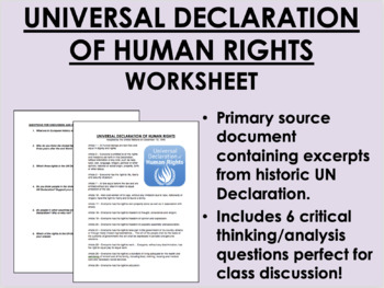 What is the Universal Declaration of Human Rights?