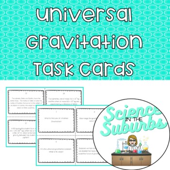 Preview of Universal Gravitation Task Cards