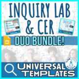 Universal Inquiry Lab Report + CER | Editable Templates | 