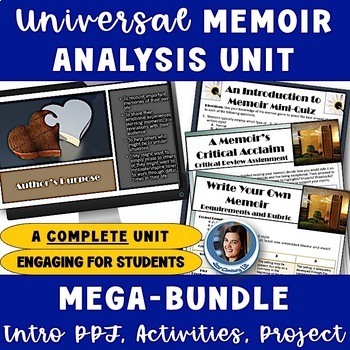 Preview of Universal Memoir Unit - Memoir Analysis Activities, Writing Projects, Any Memoir