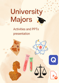 Preview of University Majors. Discussion. Vocabulary. Flashcards. Higher Education. Career.