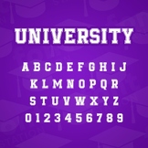 University Sport Font | Varsity Letters | FontStation