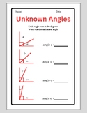 Unknown Angles