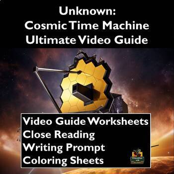 Preview of Unknown: Cosmic Time Machine Ultimate Movie Guide: Worksheets, Reading, & More!