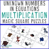 Unknown Numbers in Equations Activity: Missing Numbers Mul