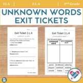 Unknown and Multiple Meaning Words Exit Tickets 2.L.4