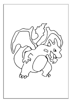 Charizard Unleashed Pokemon Coloring Book - Cool Drawings Of Pokemon  Coloring Pages Kids And Adults Fun (@coloring)