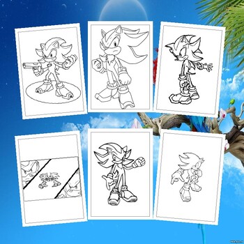 Shadow The Hedgehog Coloring Pages 