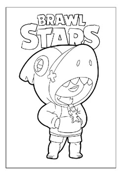 Leon Brawl Stars Coloring Page for Kids - Free Brawl Stars