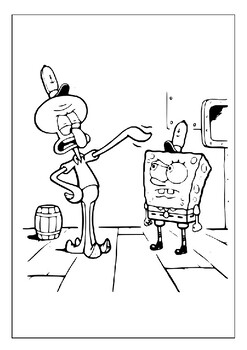 happy birthday spongebob coloring pages