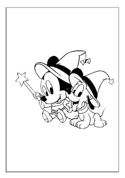 DISNEY'S MICKEY & FRIENDS ~FALL & HALLOWEEN COLORING BOOK SET~ 300 PAGES