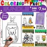 Unleash Your Creativity: Unique Animal-Themed Coloring Bundle