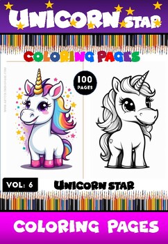 Preview of Unleash Your Creativity with Coloring Pages Unicorn Vol 6!