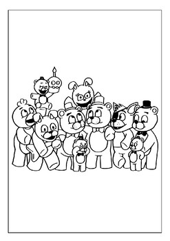 Five Nights at Freddy's Coloring Pages for Kids Printable Free