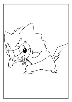 Pokemon Halloween Coloring Pages Printable in PDF in 2023