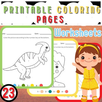 Preview of Unleash your students' creativity with our Printable Coloring Pages Worksheets