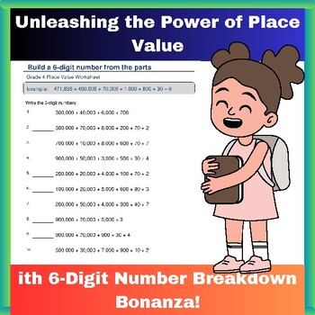 Preview of Unleashing the Power of Place Value with 6-Digit Number Breakdown Bonanza!