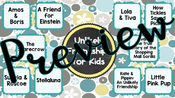 Preview of Unlikely Friendships for Kids YouTube Video Google Slides Read Aloud Collection