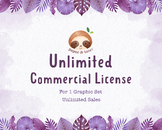 Unlimited Commercial License - License to use ONE clipart 