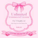 Unlimited Commercial Use License for 1 Clipart Listing ( O